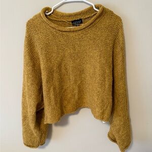 Topshop Golden Yellow Crew Neck Sweater